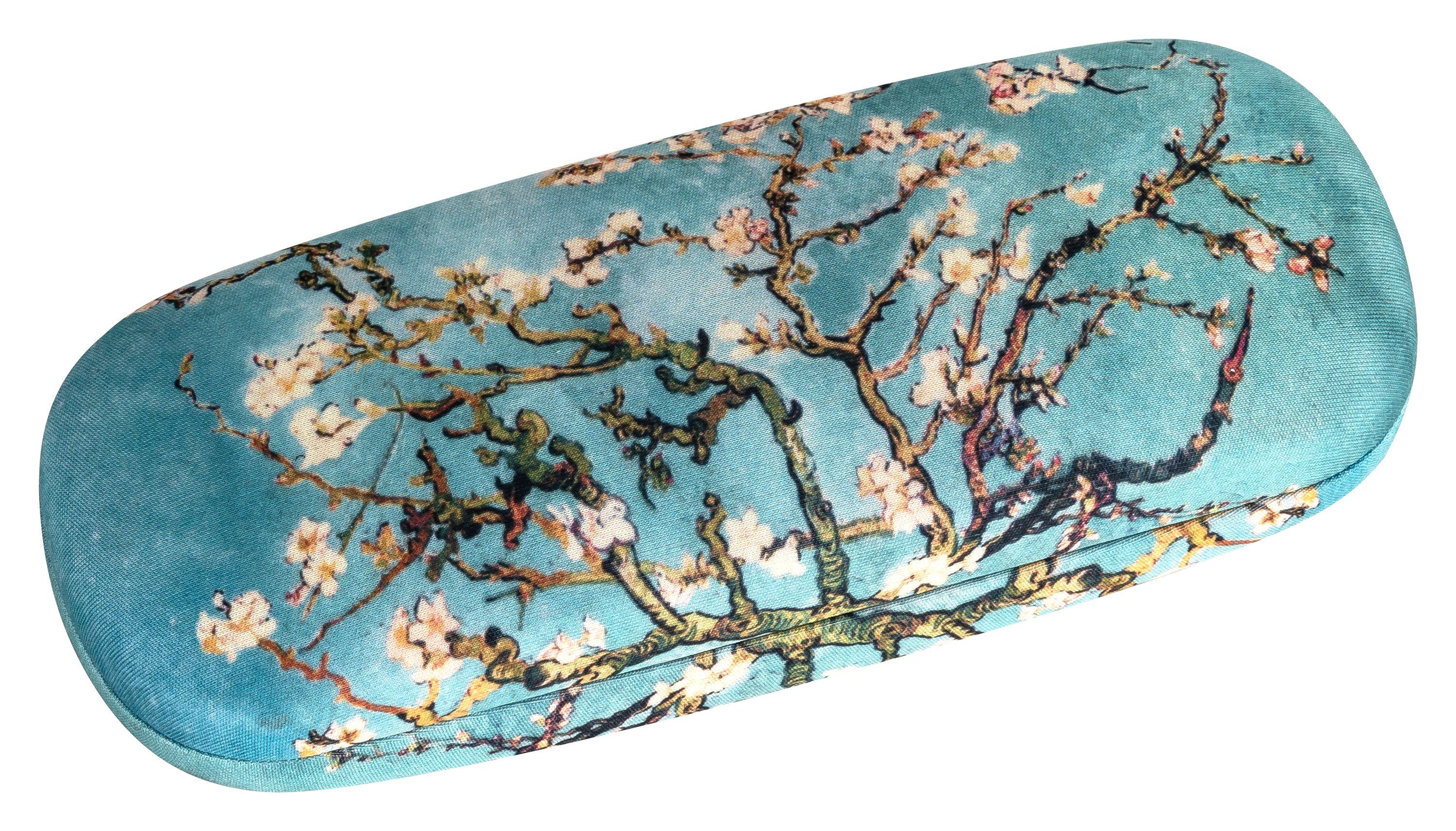 von Lilienfeld Brillenetui Brillenetui Vincent van Gogh Mandelblüte Kunst Motiv Brillenbox, stabiles mit Mikrofaser bezogenes Hardcase