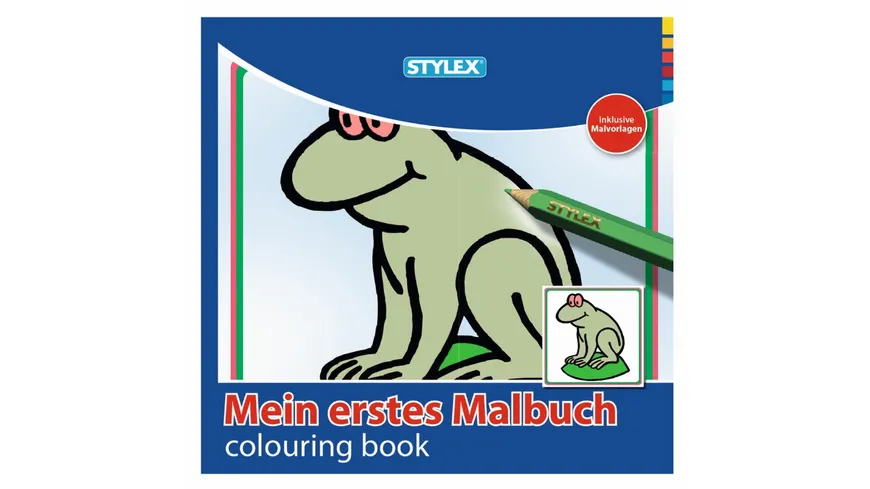 STYLEX® Malbuch 192 Seiten Mein 1. Malbuch 15x15cm sortiert