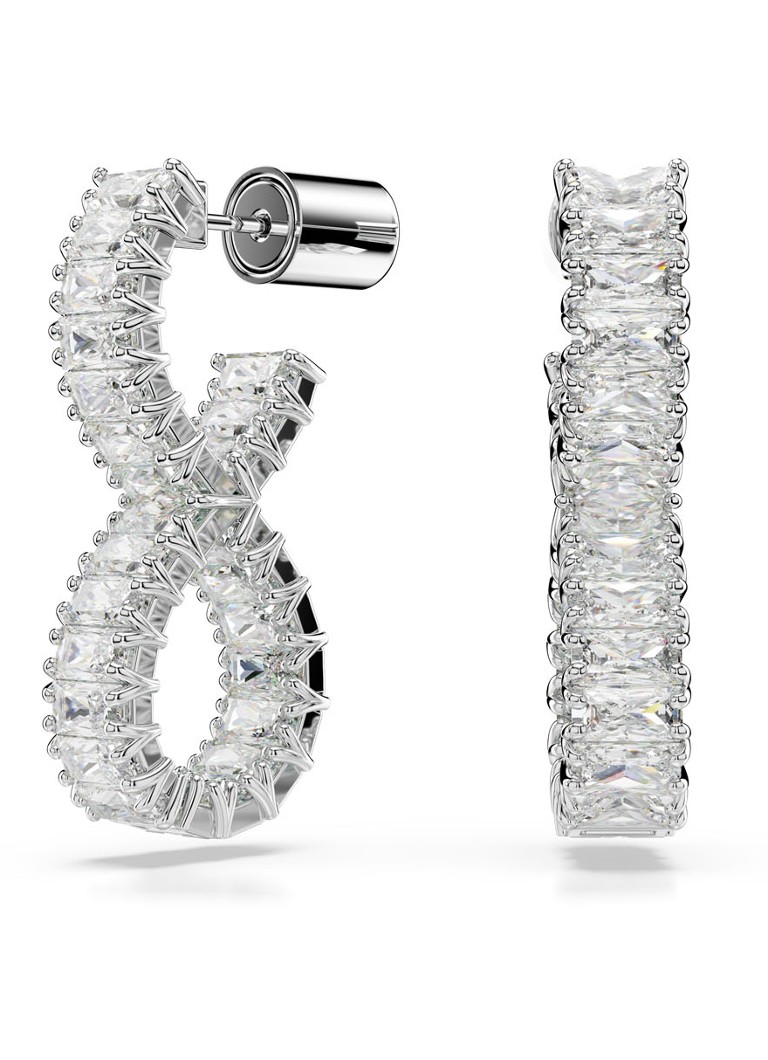 Swarovski Hyperbola stud earrings with crystal