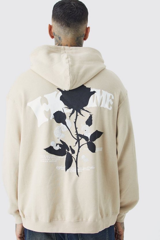 Tall Oversize Sweatshirt mit Homme Rosen Print
