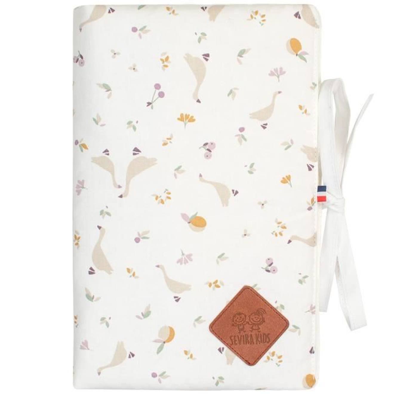 Protége carnet de santé bébé en coton