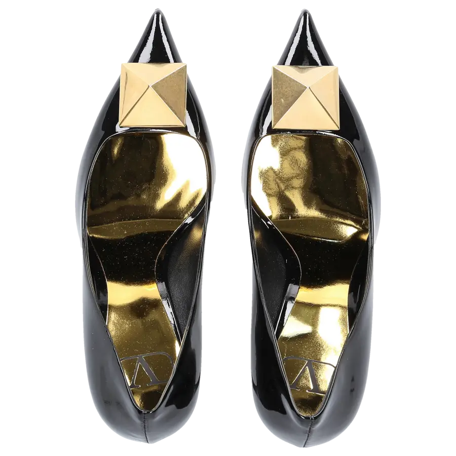 Valentino Garavani - Pumps ONE STUD Lackleder - schwarz