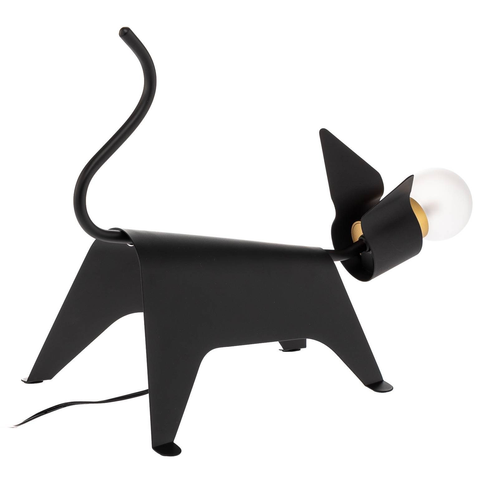 Lucande Tischleuchte Idalina, Leuchtmittel inklusive, warmweiß, Design, Stahl, Schwarz, 1 flammig, inkl. Leuchtmittel, G4, Designer