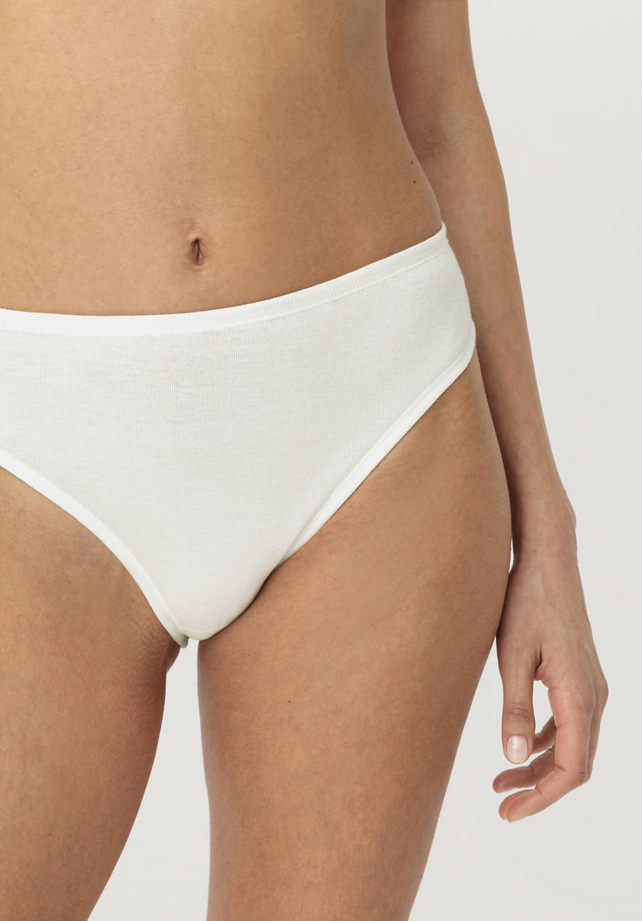 Slip high waist im 2er-Pack aus reiner Bio-Baumwolle