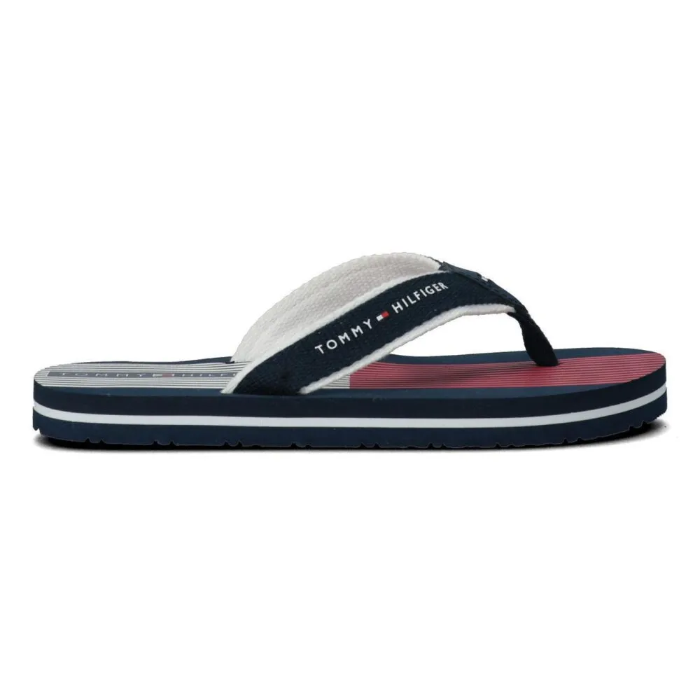 Tommy Hilfiger Flag Print Flip Flop T3B0-30984-0058800 / blau