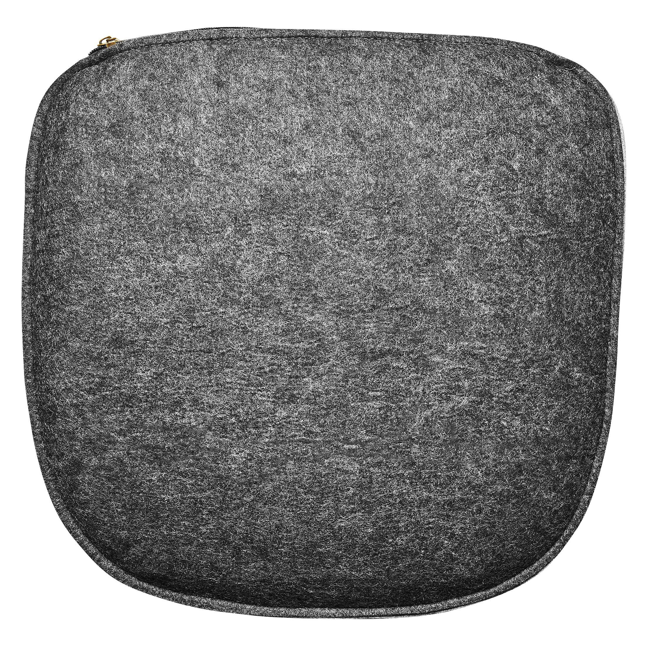 Amare home Sitzkissen Kissen Filzkissen Trapez mit runden Ecken 4er Set