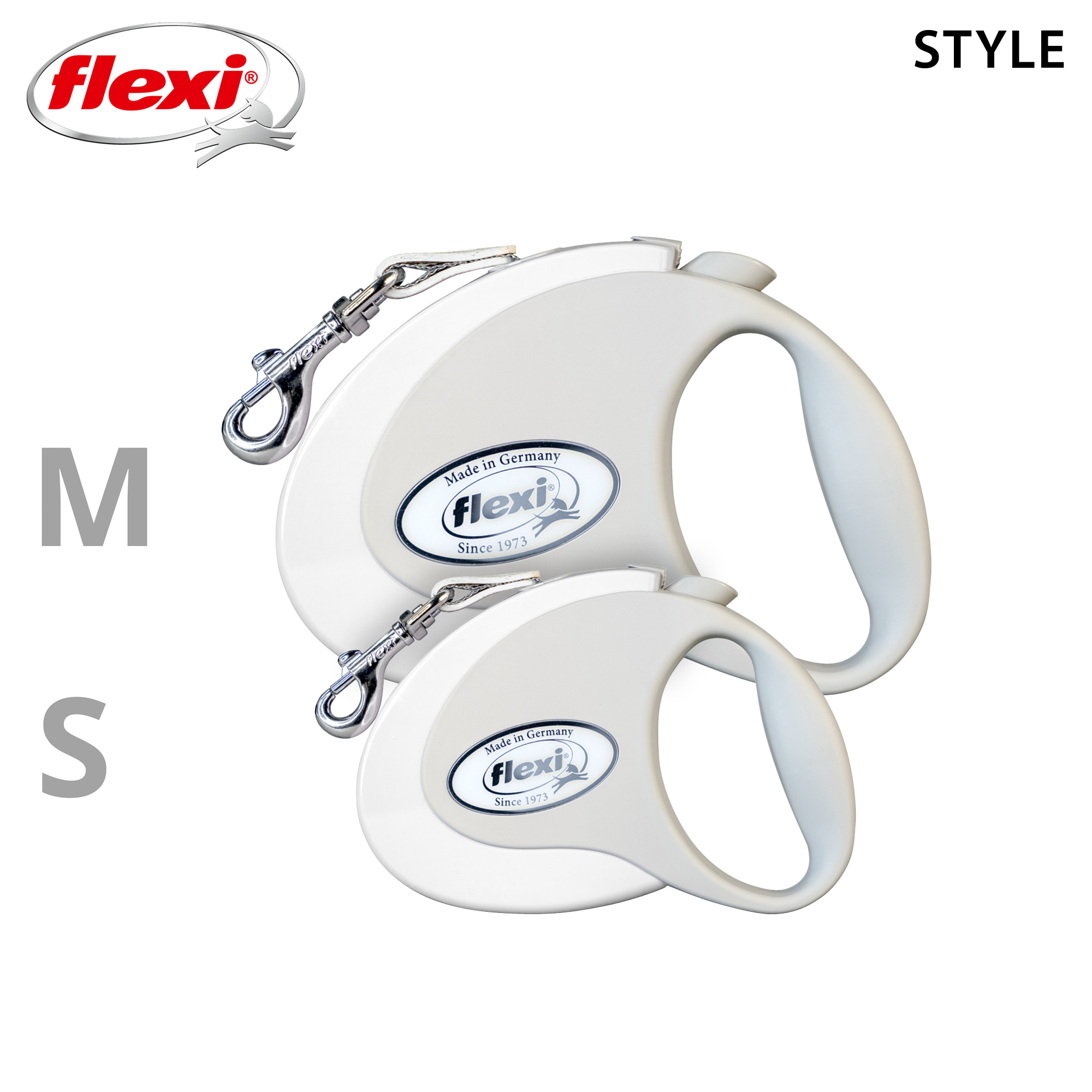 Flexi Hundeleinen Flexi Style Gurt weiß S, 3 m, 12 kg