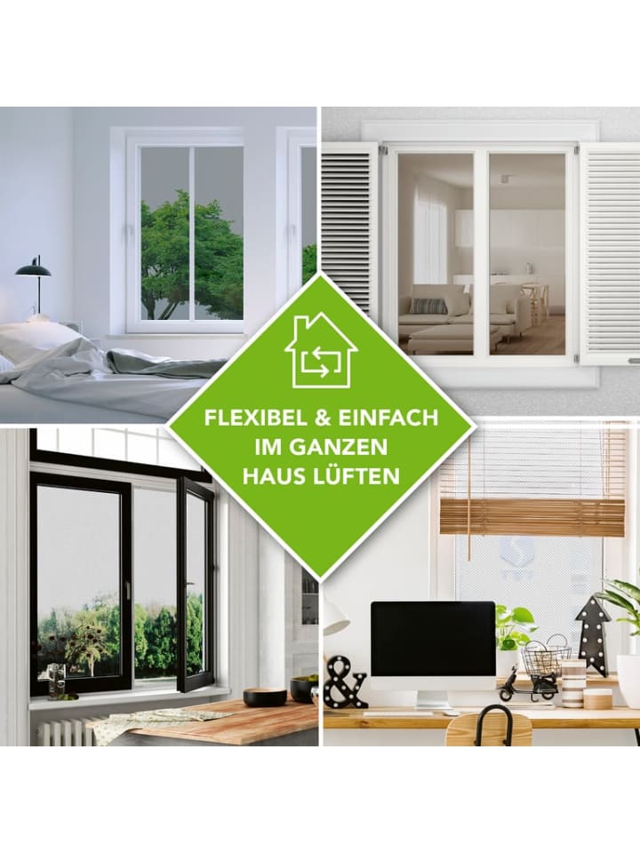 EASYmaxx EASYmaxx Fenster Moskitonetz mit Klettverschluss - 130x150cm - Schwarz günstig kaufen onesize