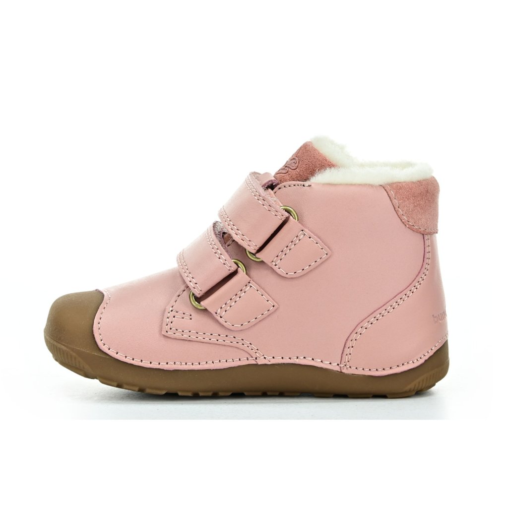 Bundgaard Petit Mid Winter Strap Rose Winterbarfußschuhe