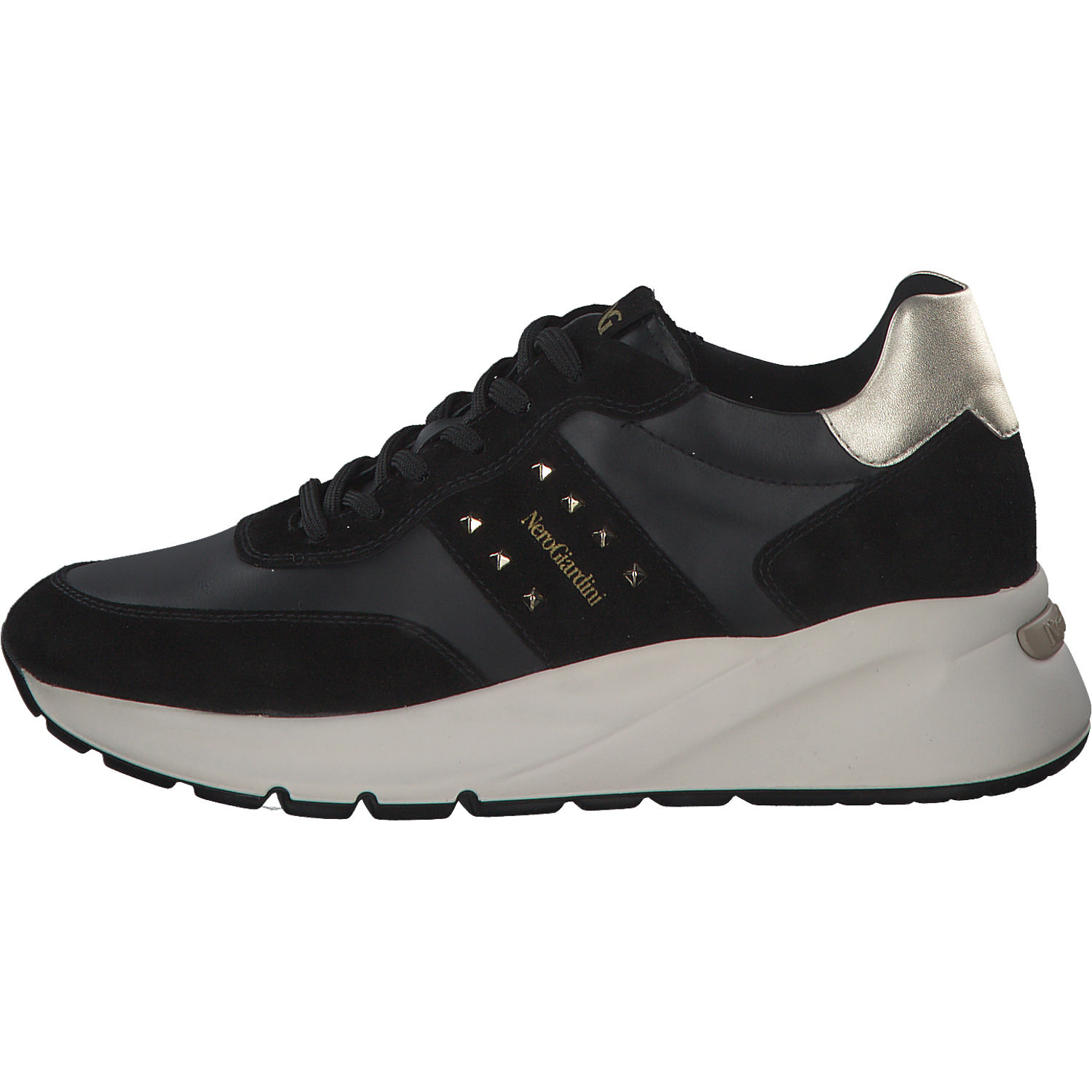 NeroGiardini I308335D, Schnürschuhe, Damen, Schwarz