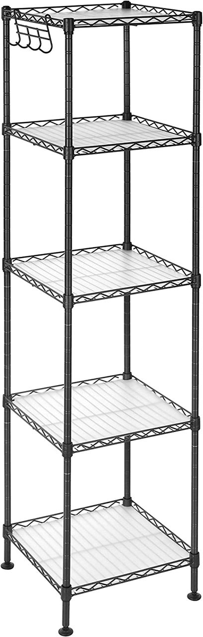 Songmics Lagerregale, schwarz, 30x30x121cm