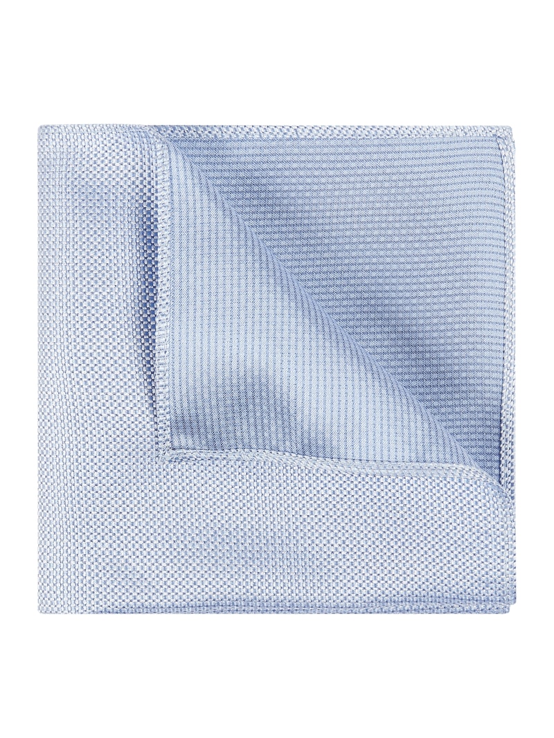 Krawatte und Einstecktuch im Set in bleu