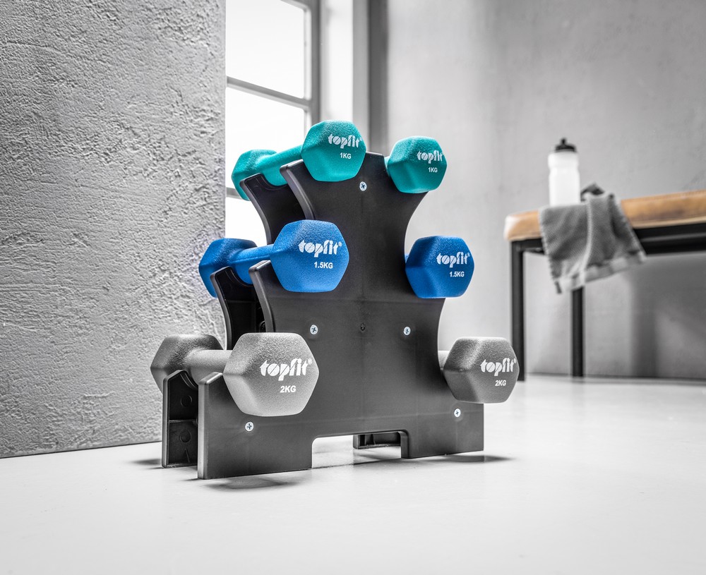 TOPFIT Hantel 6er Set 1 kg, 1.5 kg, 2 kg