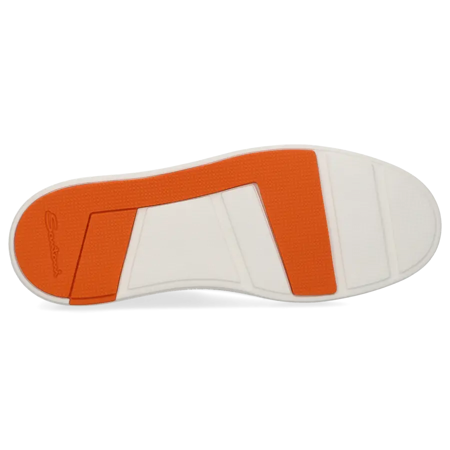 Santoni - Sneaker Slip on 21959 Kalbsleder - weiß