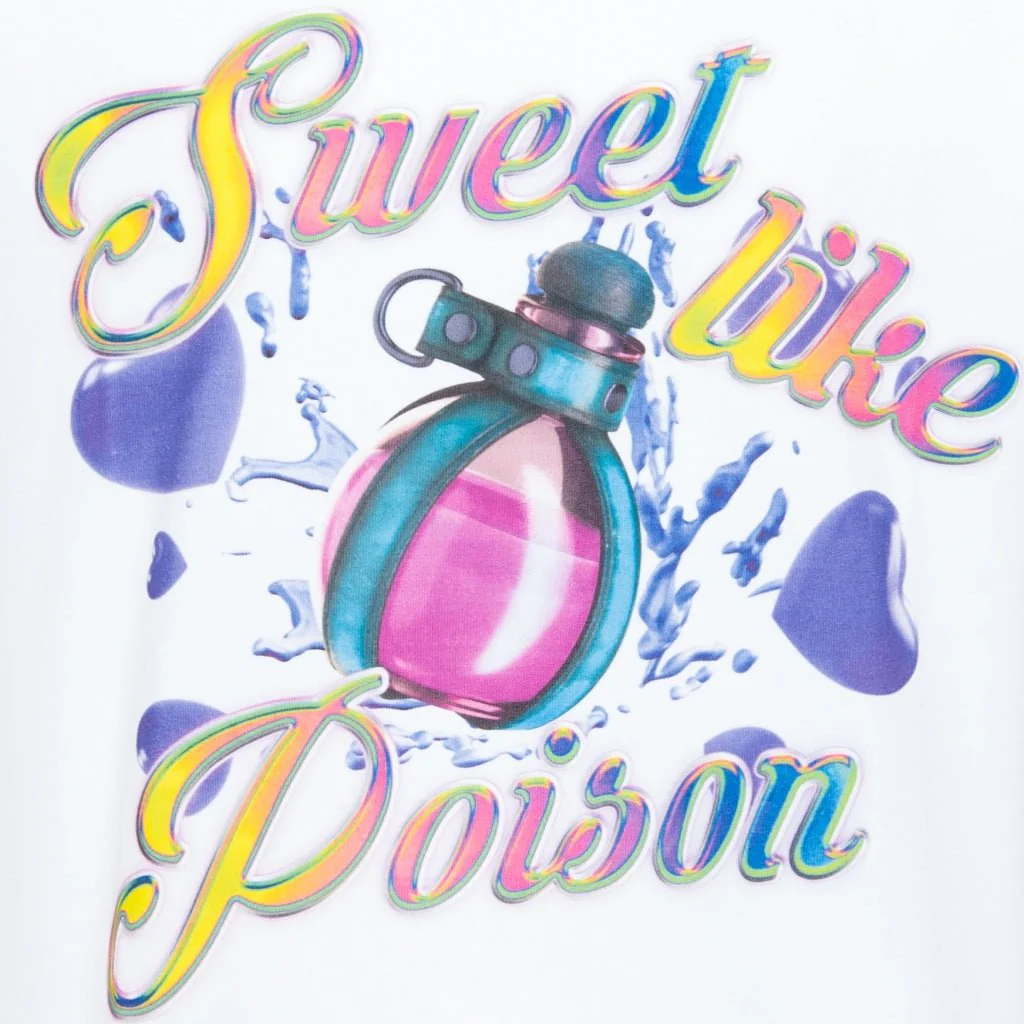 WHITE SWEET LIKE POISON T-SHIRT