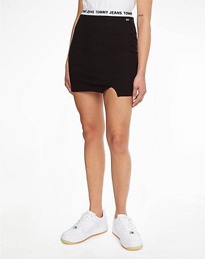 TOMMY-JEANS Damen Minirock TJW LOGO WAISTBAND HWK SKIRT