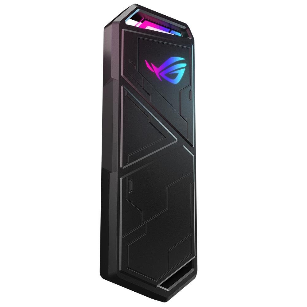 Asus ROG Strix Arion S500 externe Gaming-SSD, USB-C 3.2 Gen 2, NVMe DRAM 500GB 256-Bit AES NTI Backup Now EZ schwarz
