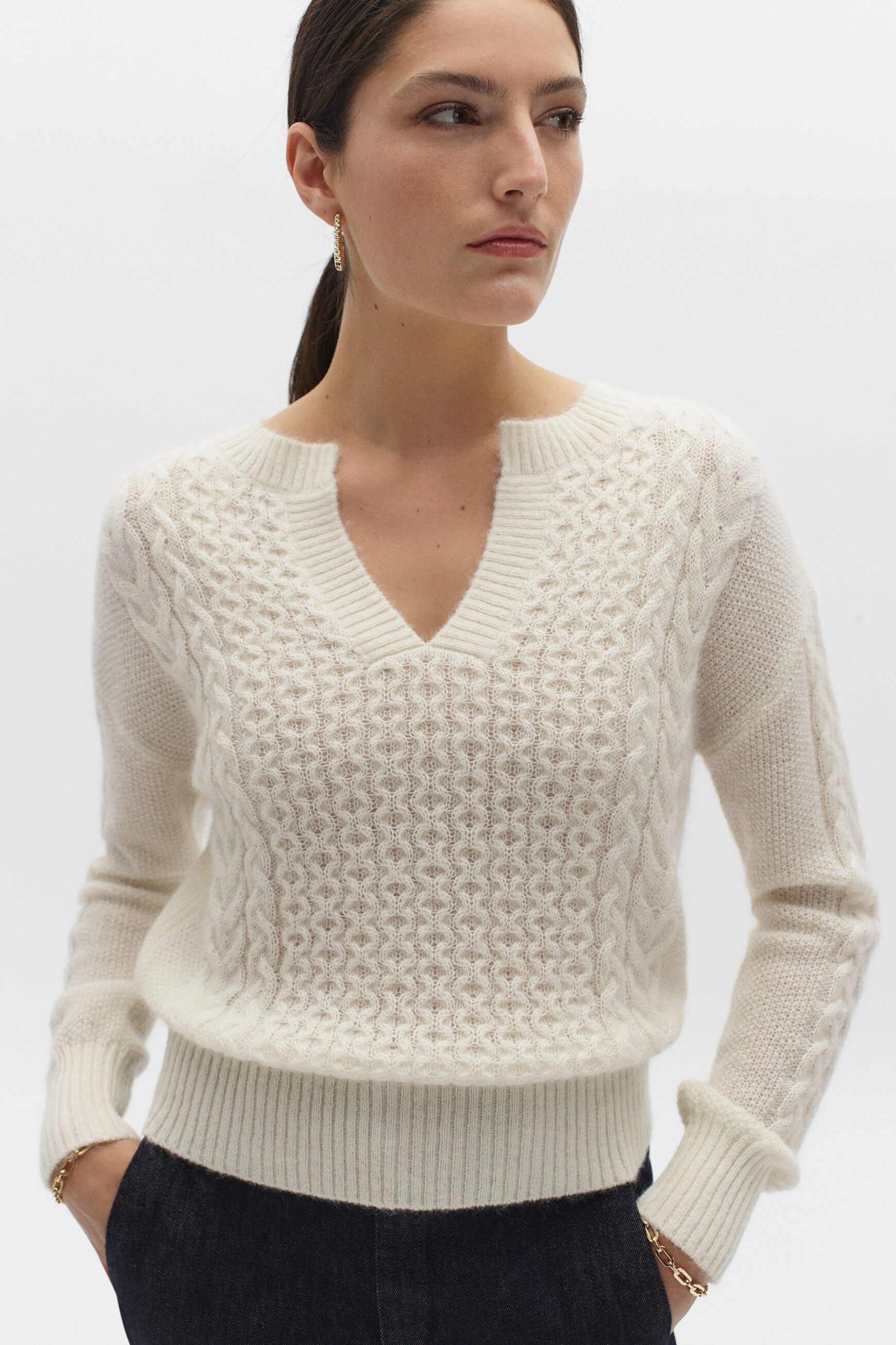 pull ludmila ivoire femme