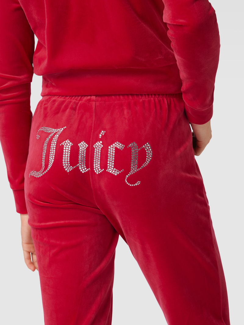 Sweatpants mit Strasssteinbesatz Modell 'TINA' in pink