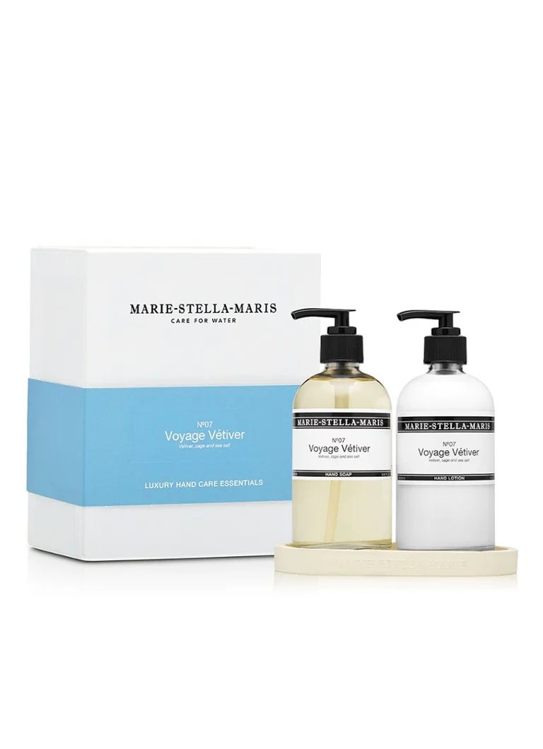 Set de îngrijire a mâinilor cu ulei de vetiver și produse de lux pentru călătorii Marie-Stella-Maris - set de îngrijire a mâinilor