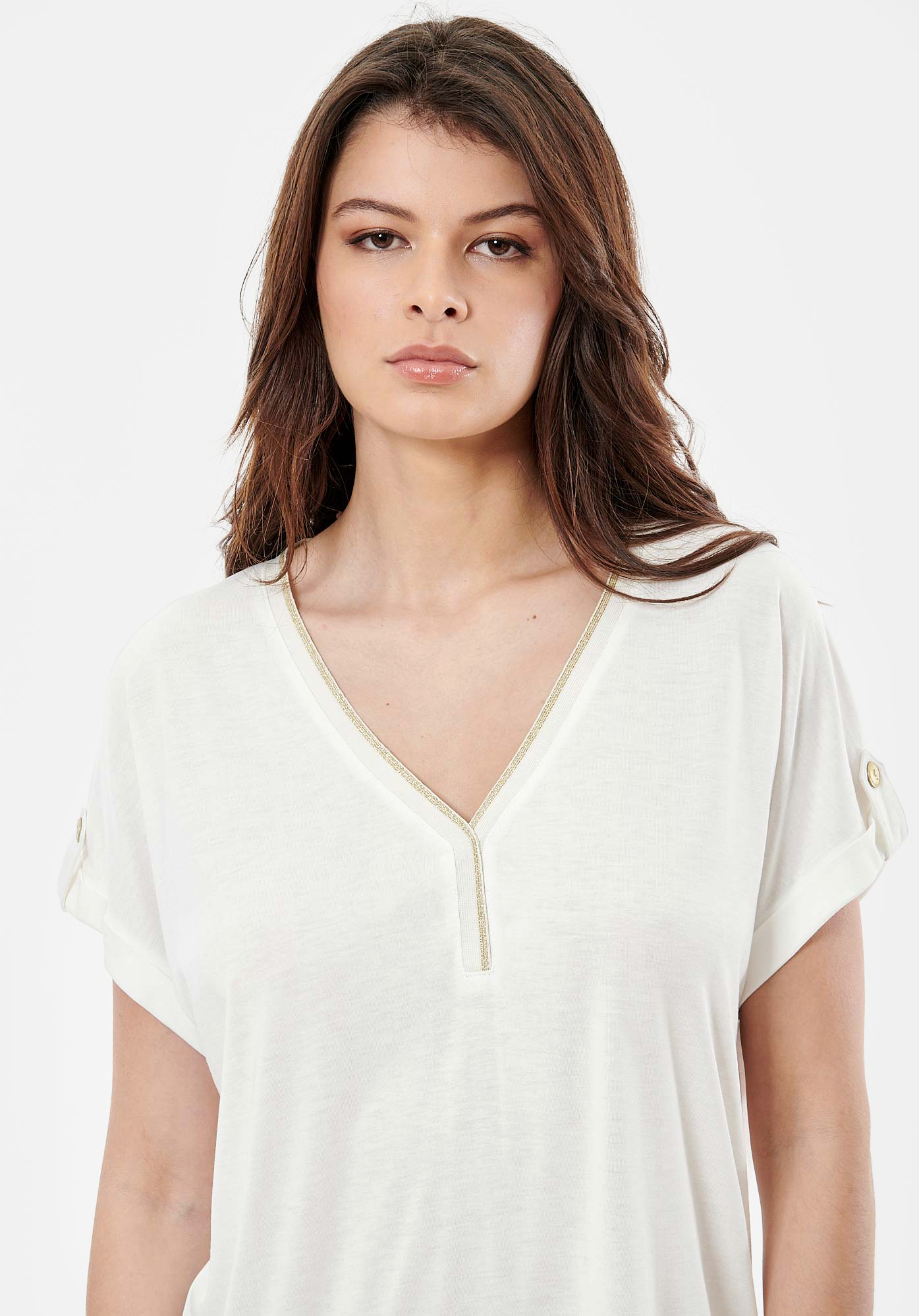 LANDO  T-shirt blanc femme