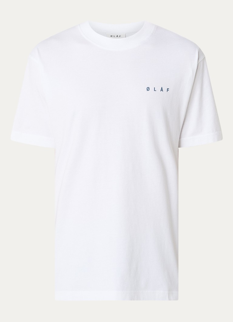 OLAF Nostalgia Face T-krekls ar logotipu un apdruku aizmugurē
