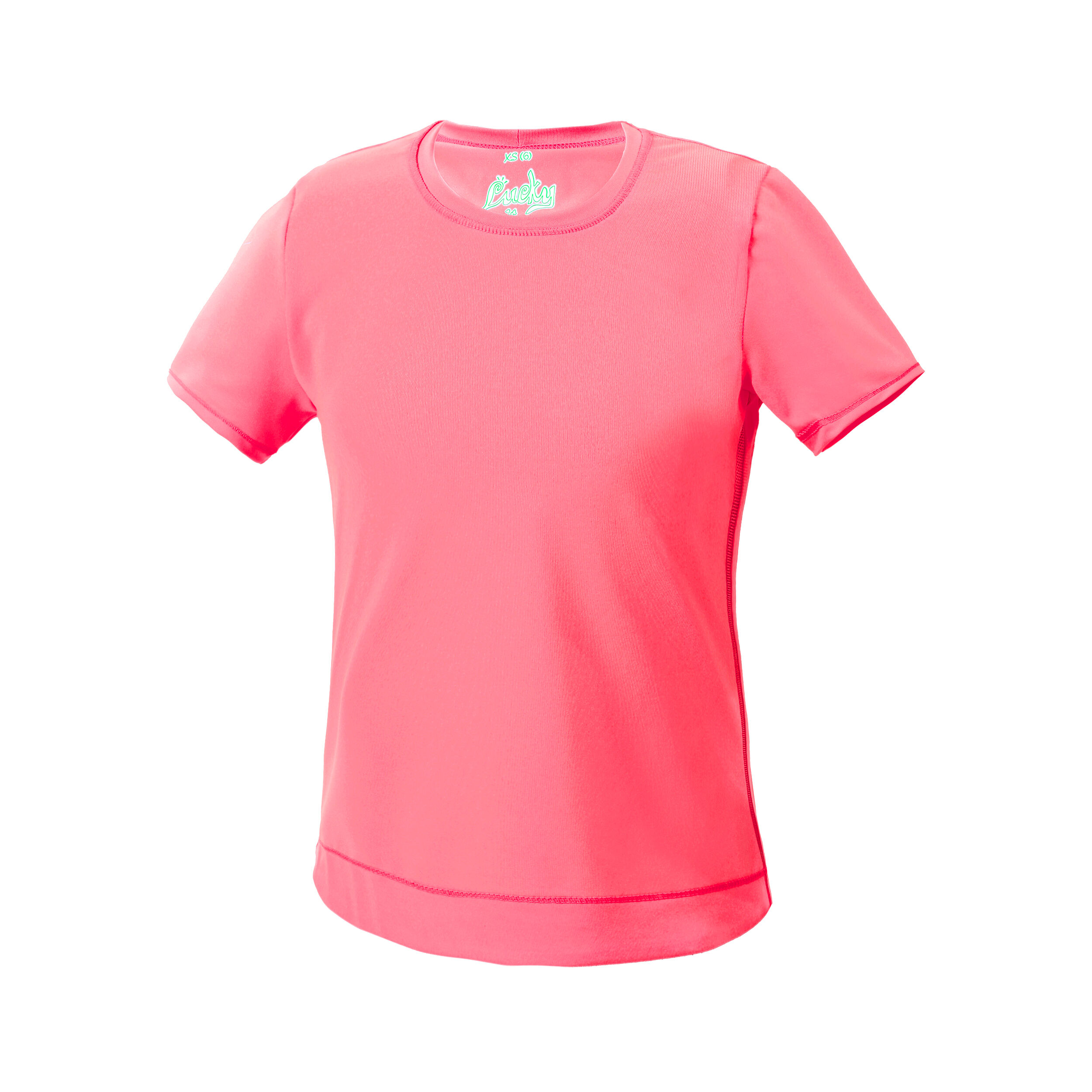 Dynamic High-Low T-Shirt Mädchen - Koralle