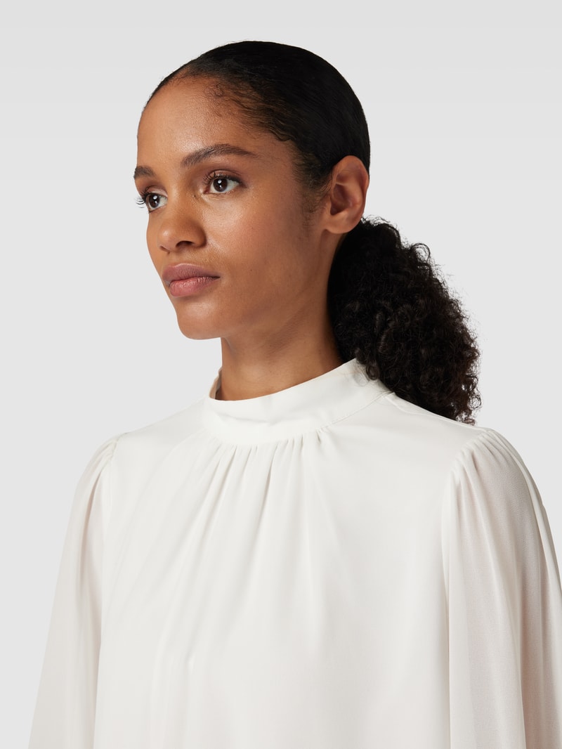 Bluse mit Ballonärmeln Modell 'MILA' in ecru
