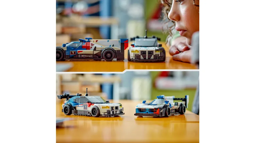 LEGO Speed Champions 76922 BMW M4 GT3 & BMW M Hybrid V8 Rennwagen Modellauto