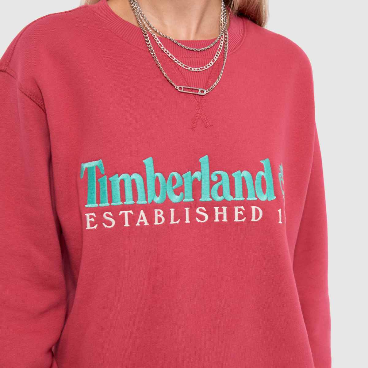 Timberland – Rosa tröja med 50-årsjubileumsmotiv