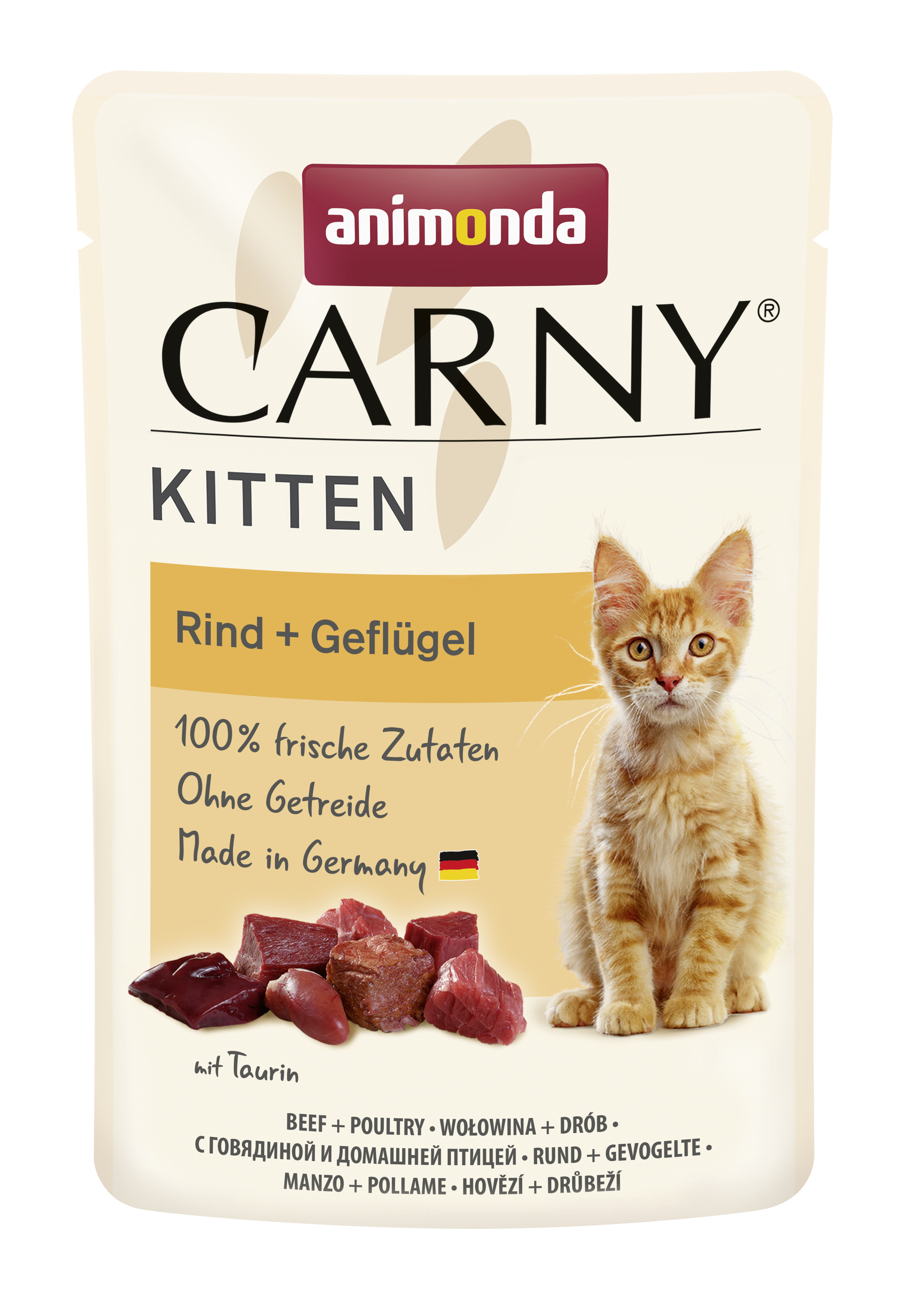 Animonda Nassfutter Animonda CARNY Kitten Geflügel & Rind 48x85 g
