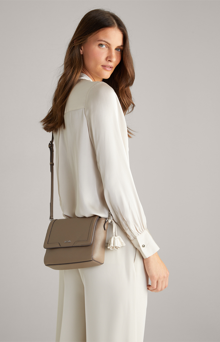 Schultertasche Giada Lorena in Hellbraun