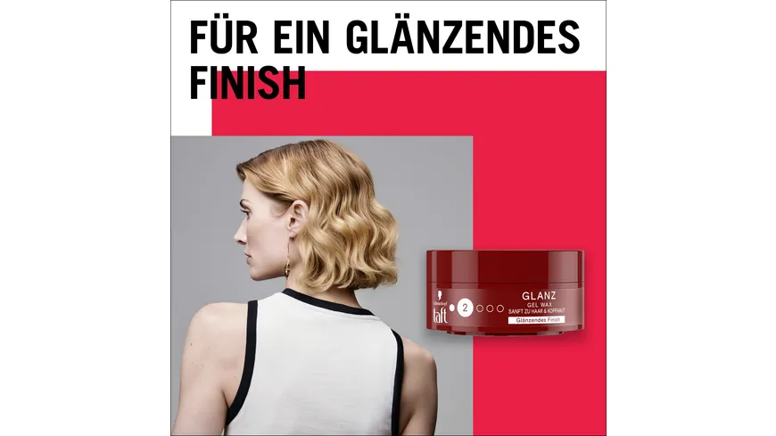 TAFT Gel Wax Glanz - Haltegrad 2 - leichter Halt 75 ml