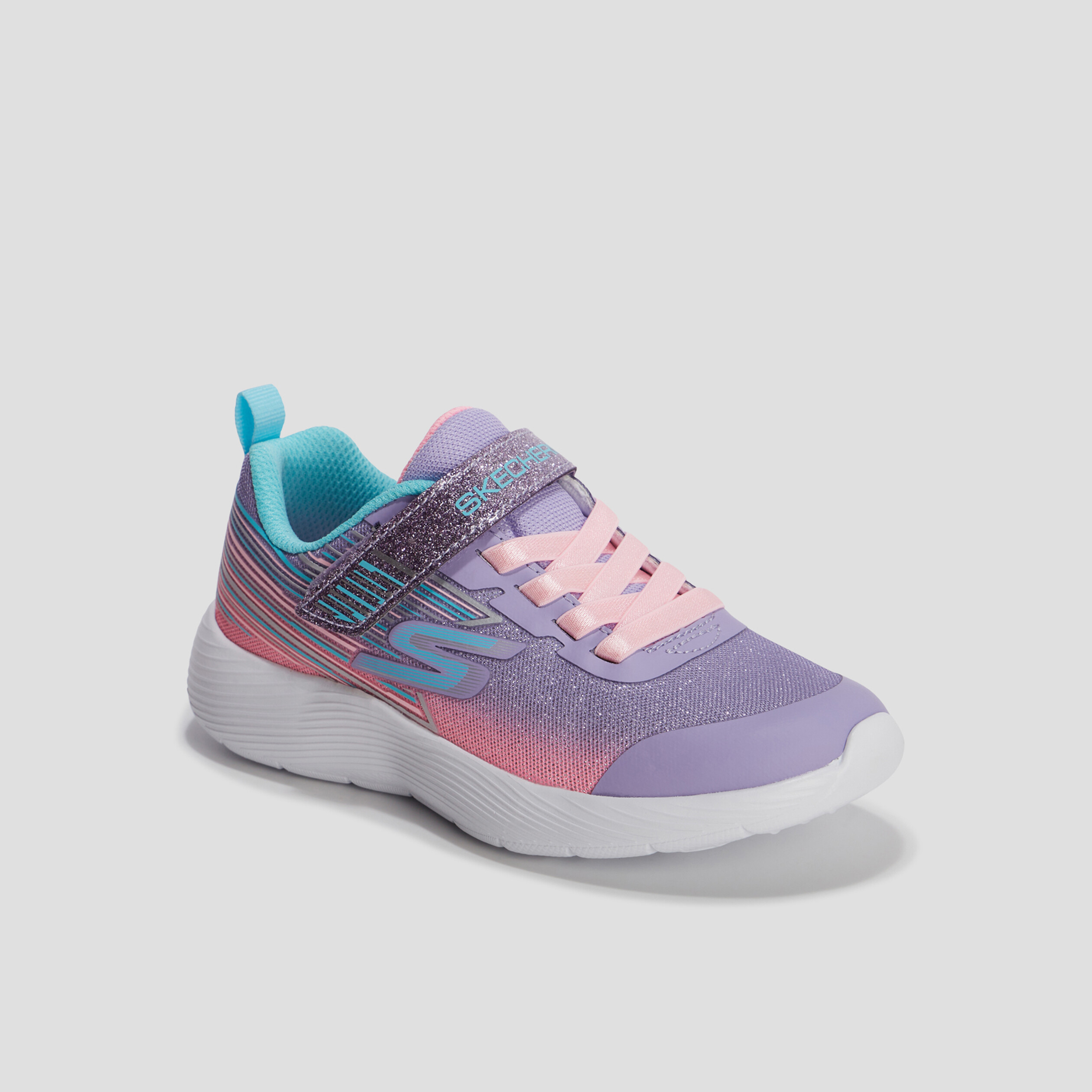 Baskets running lavable Skechers bleu lavande fille | La Halle