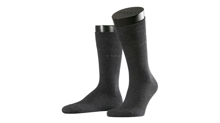 ESPRIT Herren Socken Basic Easy 2er Pack anthra.mel