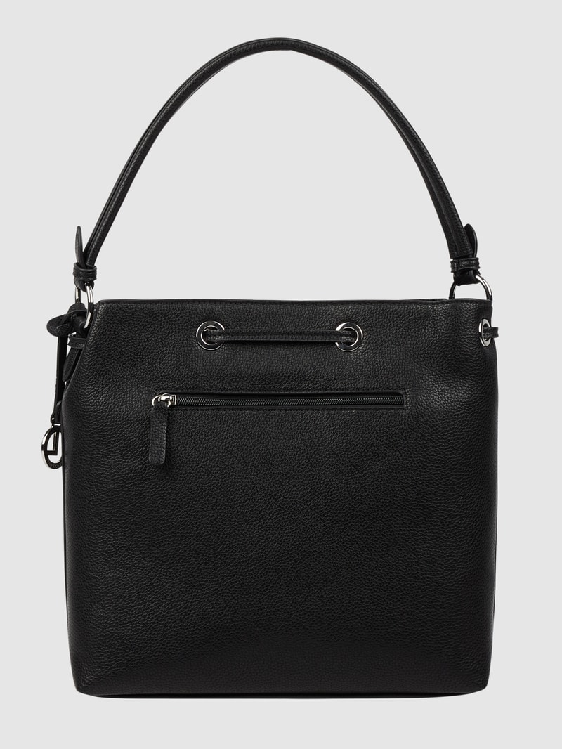 Hobo Bag in Leder-Optik in schwarz