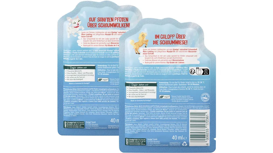 Kneipp naturkind Mein Liebling Schaumbad 40 ml