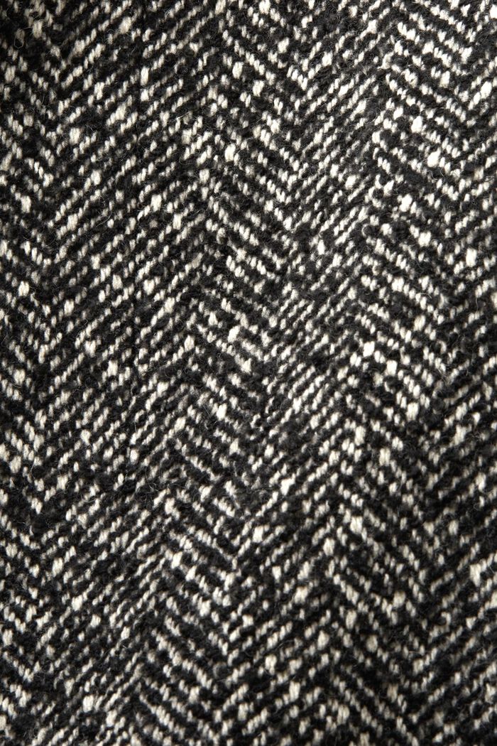 Recycelt: Lange Herringbone-Jacke