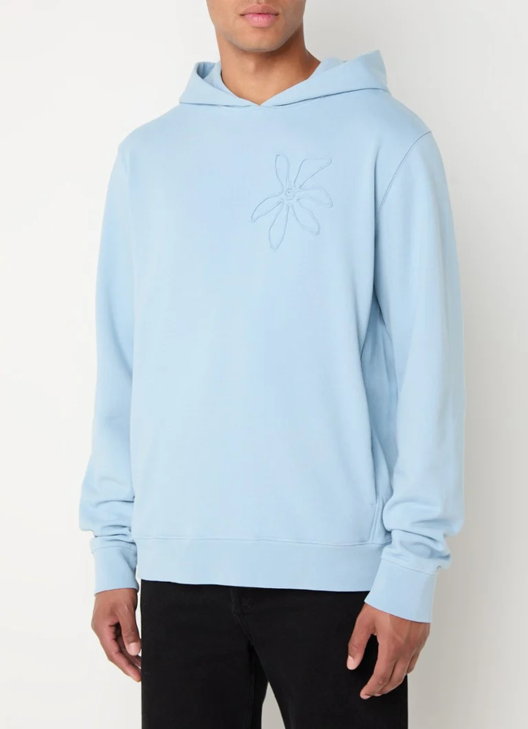 Sandro Hoodie with side pockets and embroidery