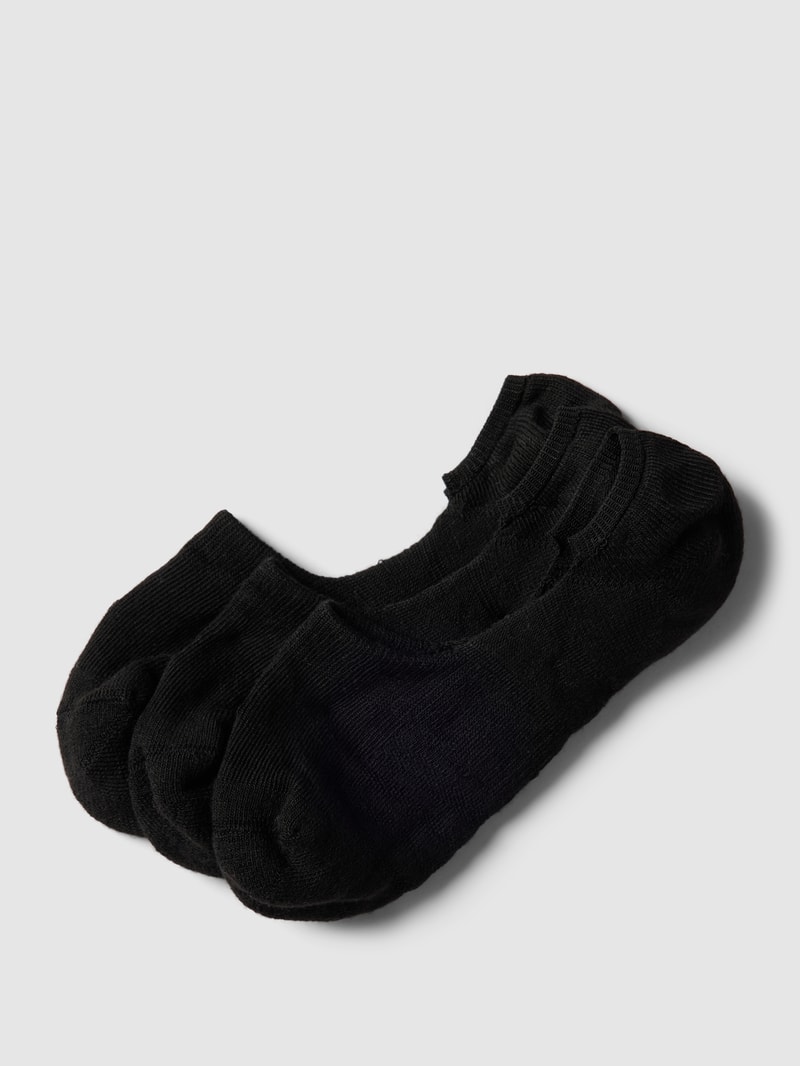 Füßlinge mit Stretch-Anteil im 3er-Pack in schwarz