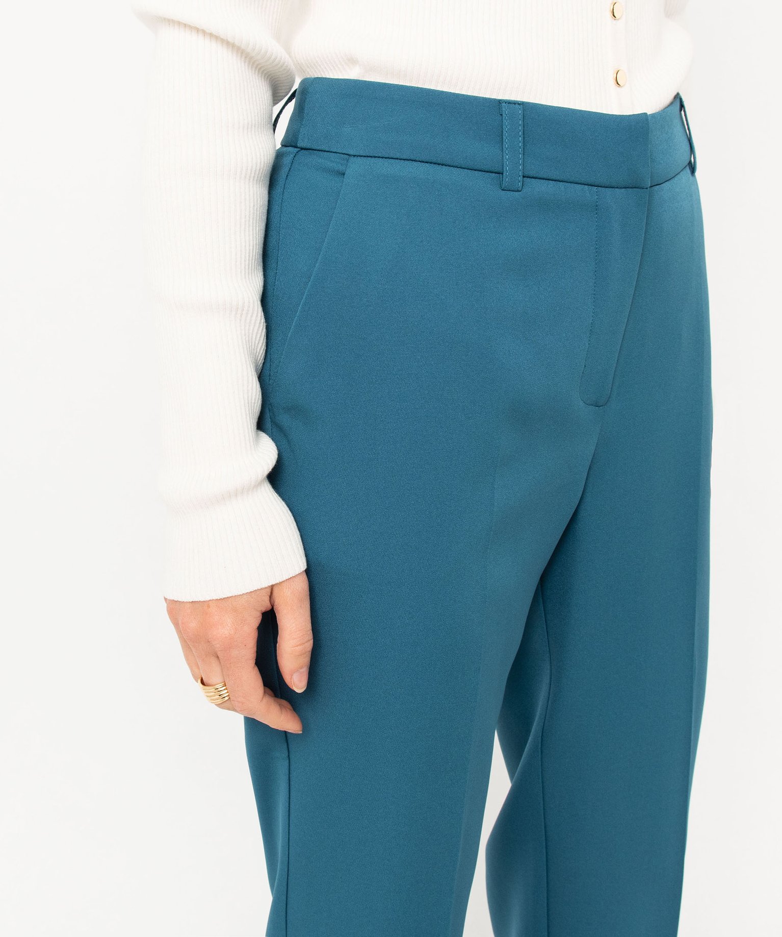 Pantalon de tailleur femme bleu | GEMO
