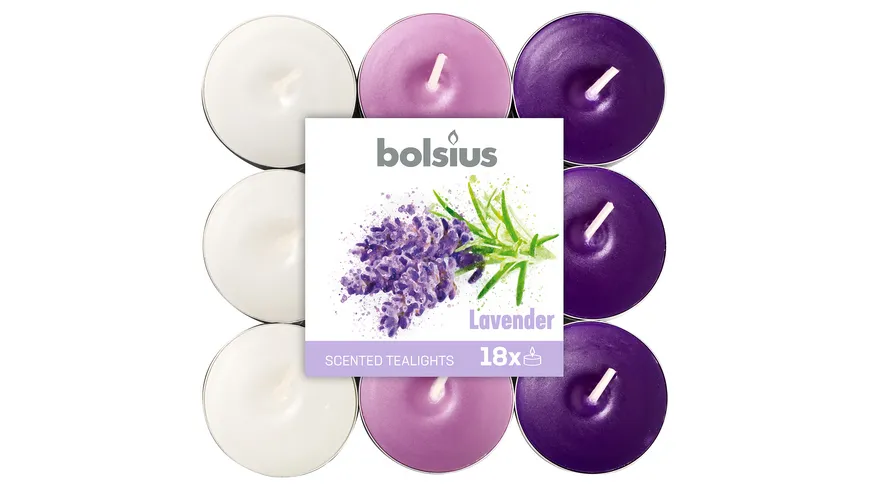 bolsius Duft-Teelichte Lavendel