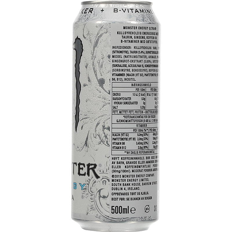 Monster Monster 500 ml energidrikk Ultra White