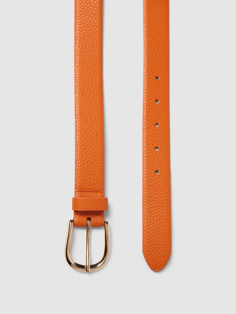 Gürtel aus Leder mit Dornschließe Modell 'Adra' in orange