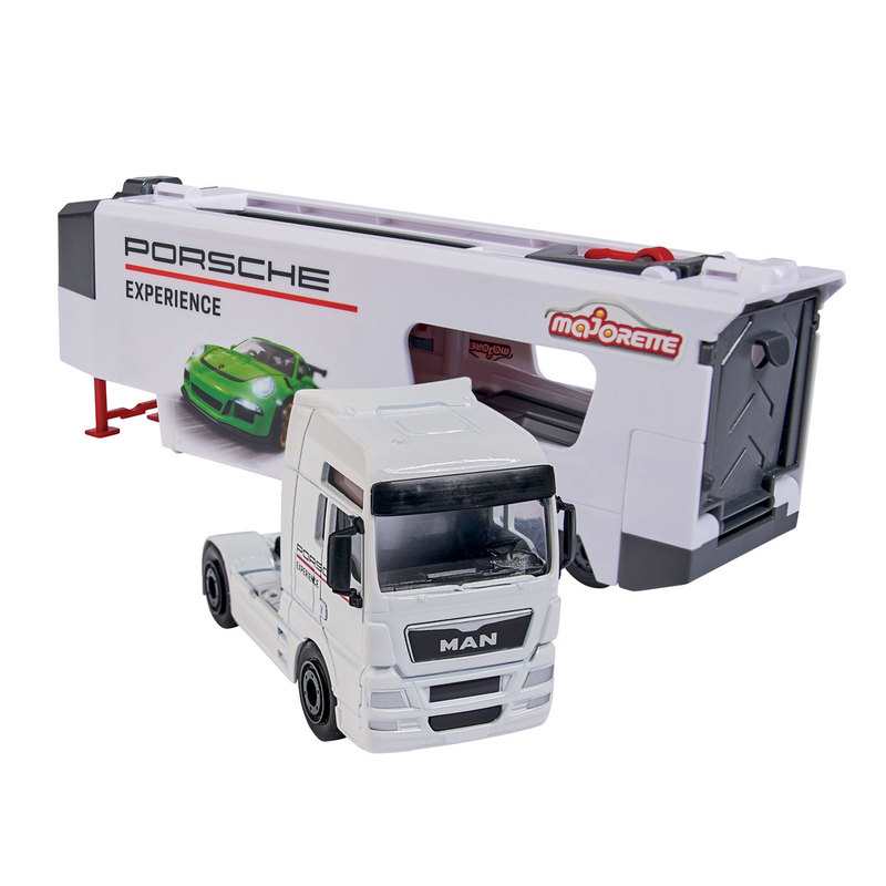 Camion transporteur Porsche expérience Majorette