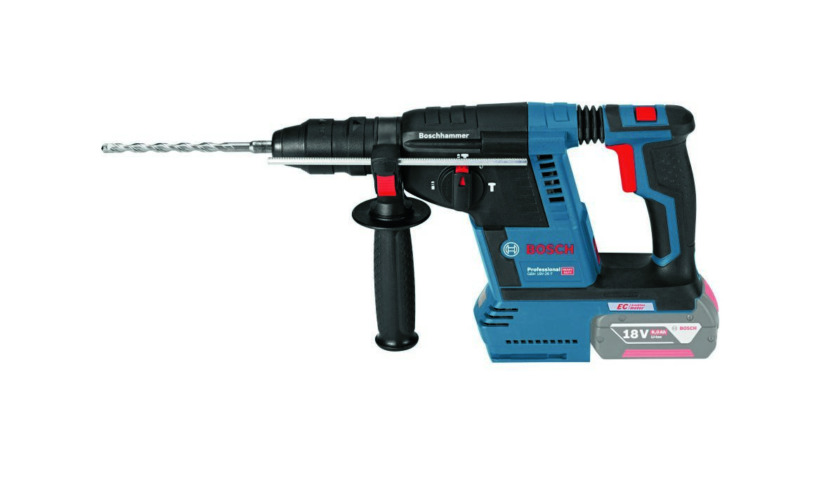 Bosch Blue 061191000J GBH 18V-26 F Akku-Schlagbohrschrauber (ohne Akkus und Ladegerät) in L-BOXX