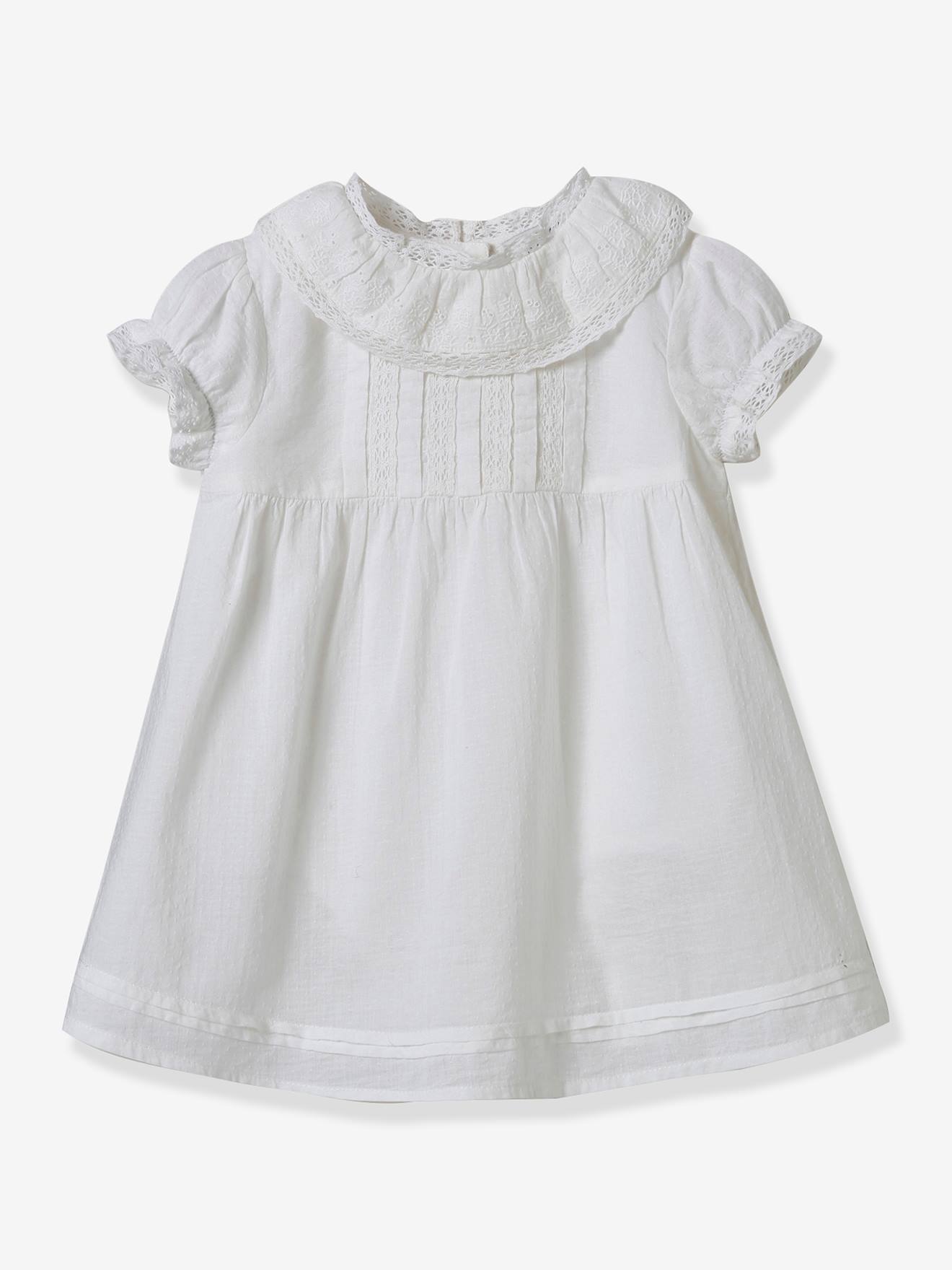 Cyrillus Mädchen Baby Festkleid CYRILLUS - weiß