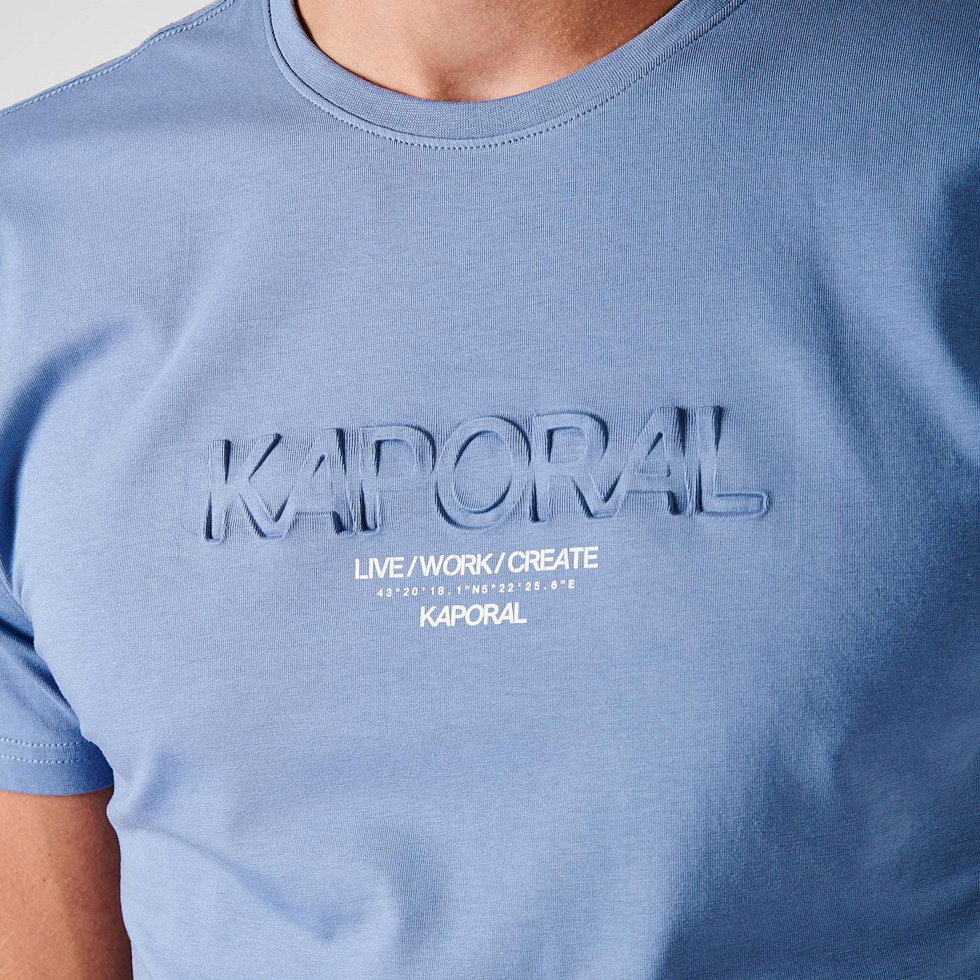 NIRAJ  T-shirt bleu homme