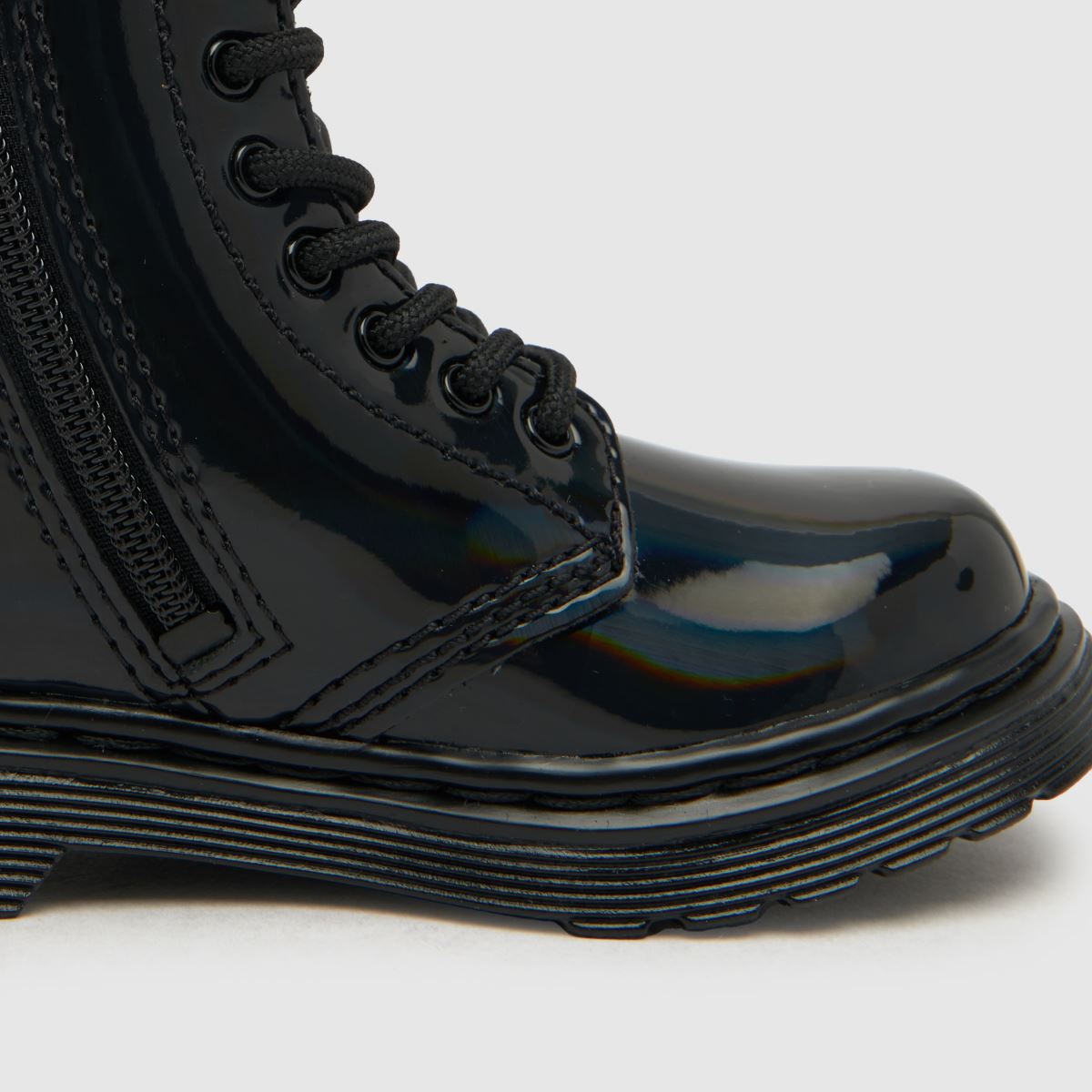Dr. Martens fekete 1460 szivárványszínű lányka kisgyermek csizma