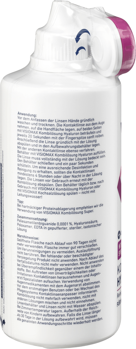 Kontaktlinsen-Pflegemittel Kombilösung mit Hyaluron, 360 ml